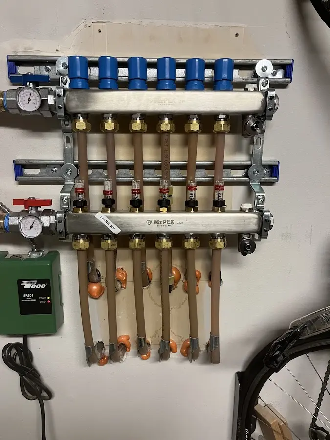 Plumber performing Gas Line Installation at a residential property in Clearview